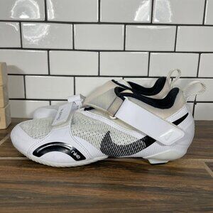Nike SuperRep Cycle Shoes Womens Size 8 White Indoor Biking Training Sneaker